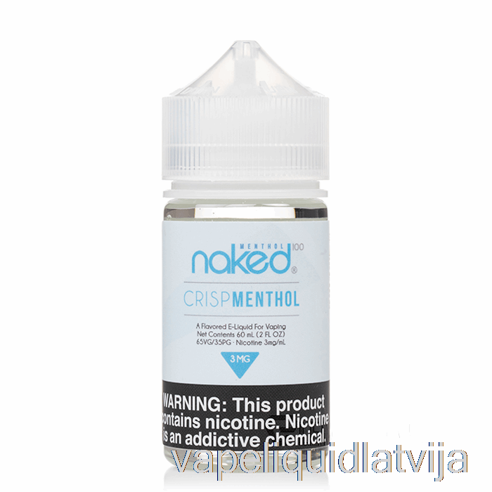 Kraukšķīgs Mentols - Neapbruņots 100 Mentols - 60 Ml 12 Mg Vape šķidrums